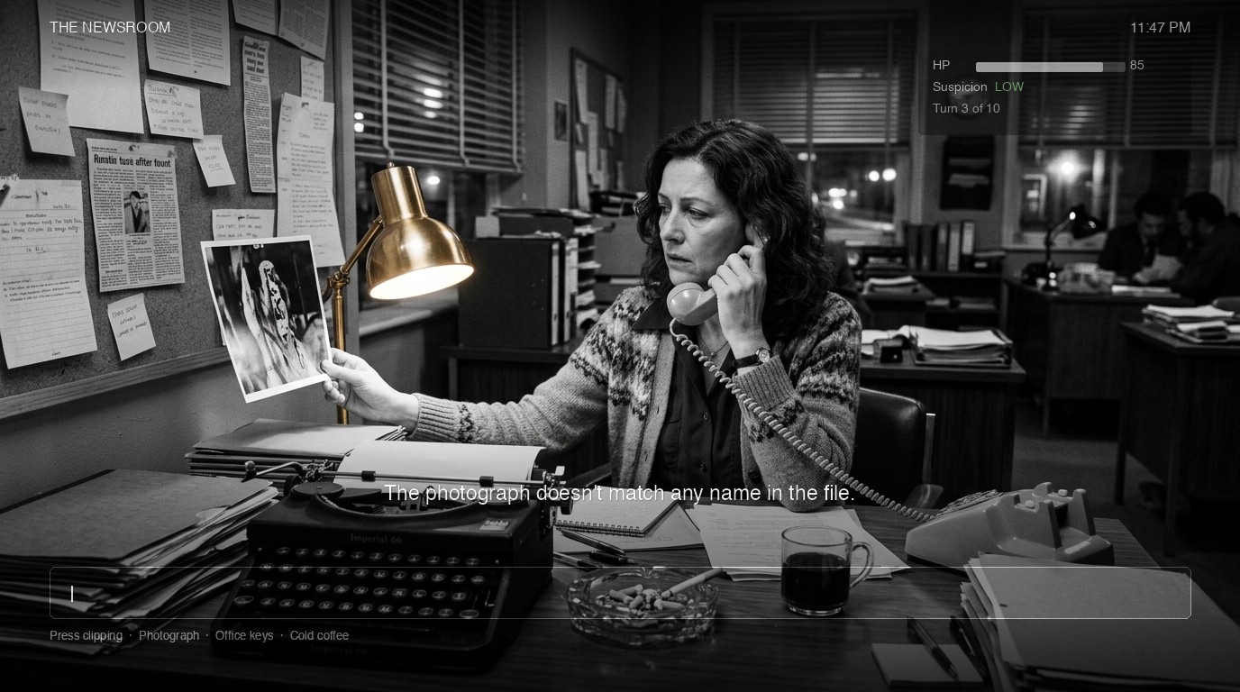 AI-generated cinematic frame from narrative platform